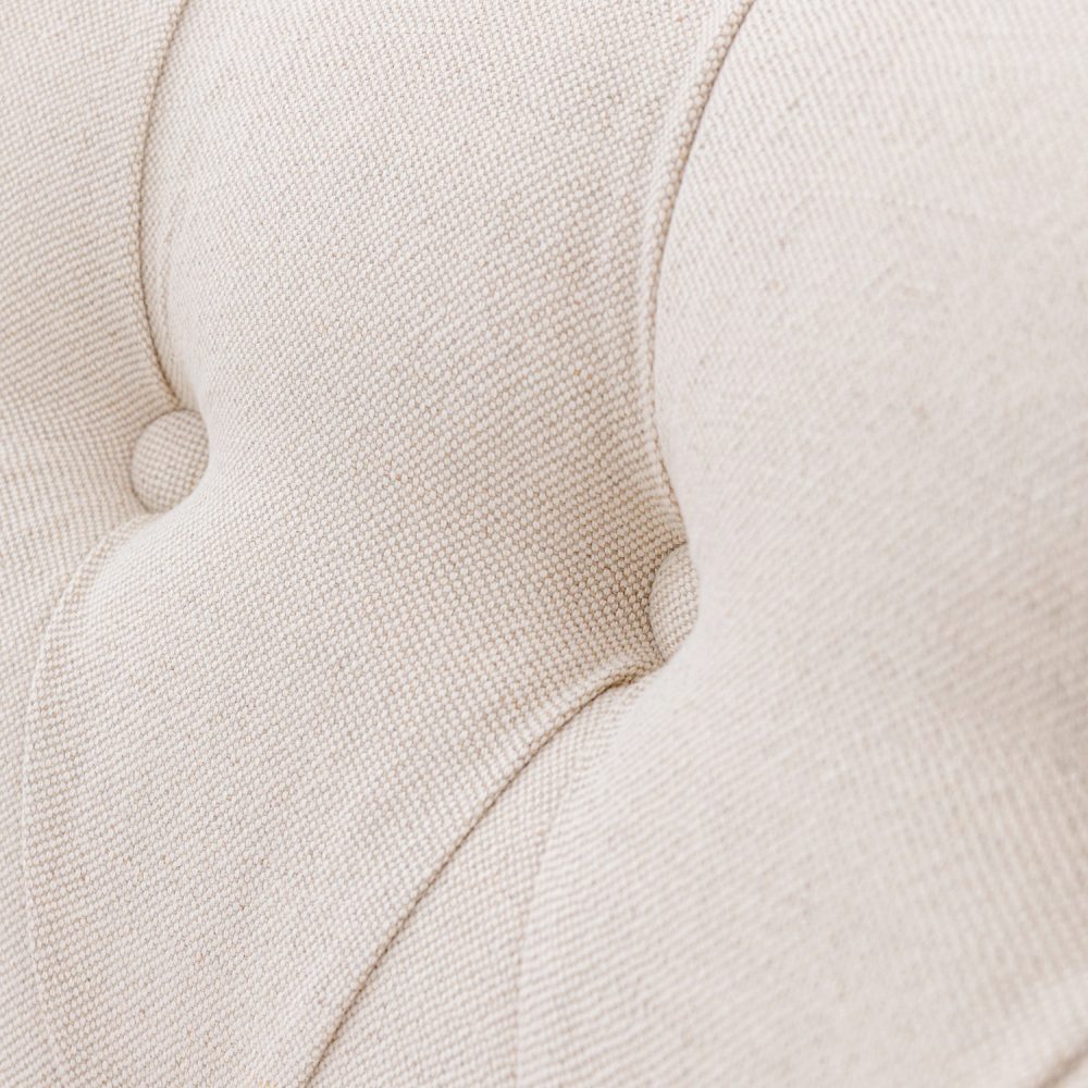 Burford Natural Linen Dining Chair | Oak Legs - Image 5