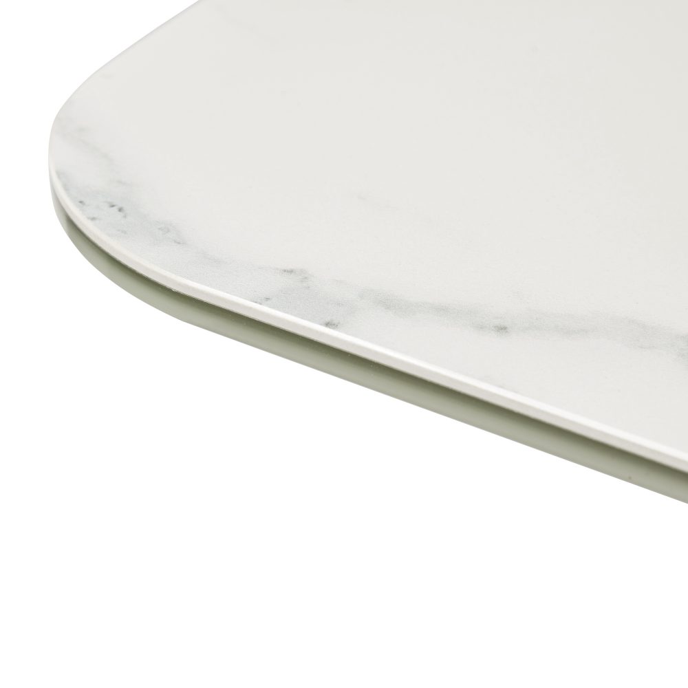 1.6m-2.1m - Casa White Ceramic Extending Dining Table - Image 18