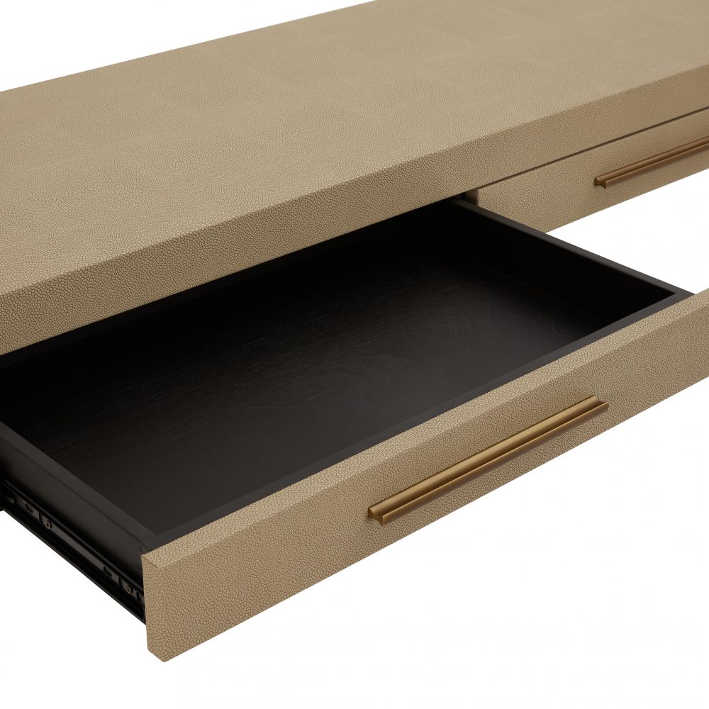 Richmond Shagreen 2 Drawer Dressing Table - Console - Image 5