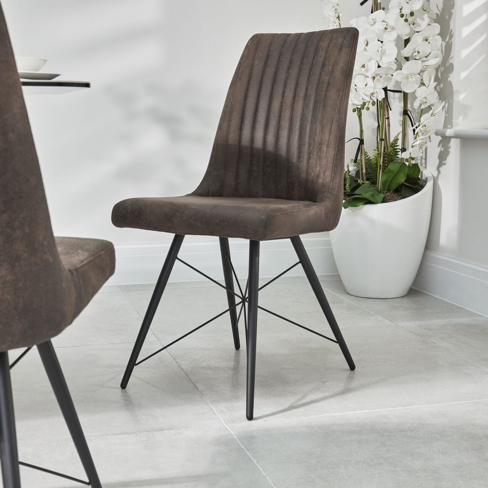 Hudson Faux Leather Dining Chair - Image 3