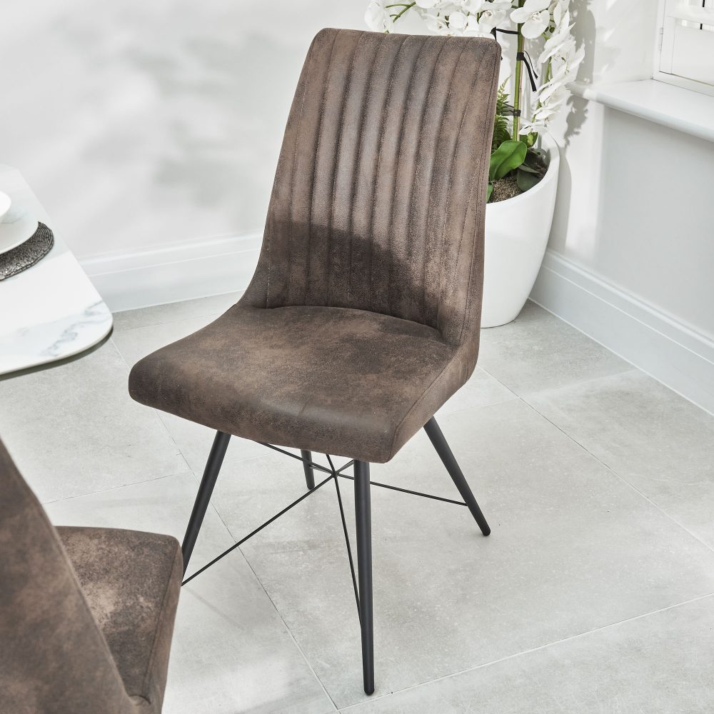 Hudson Faux Leather Dining Chair - Image 4