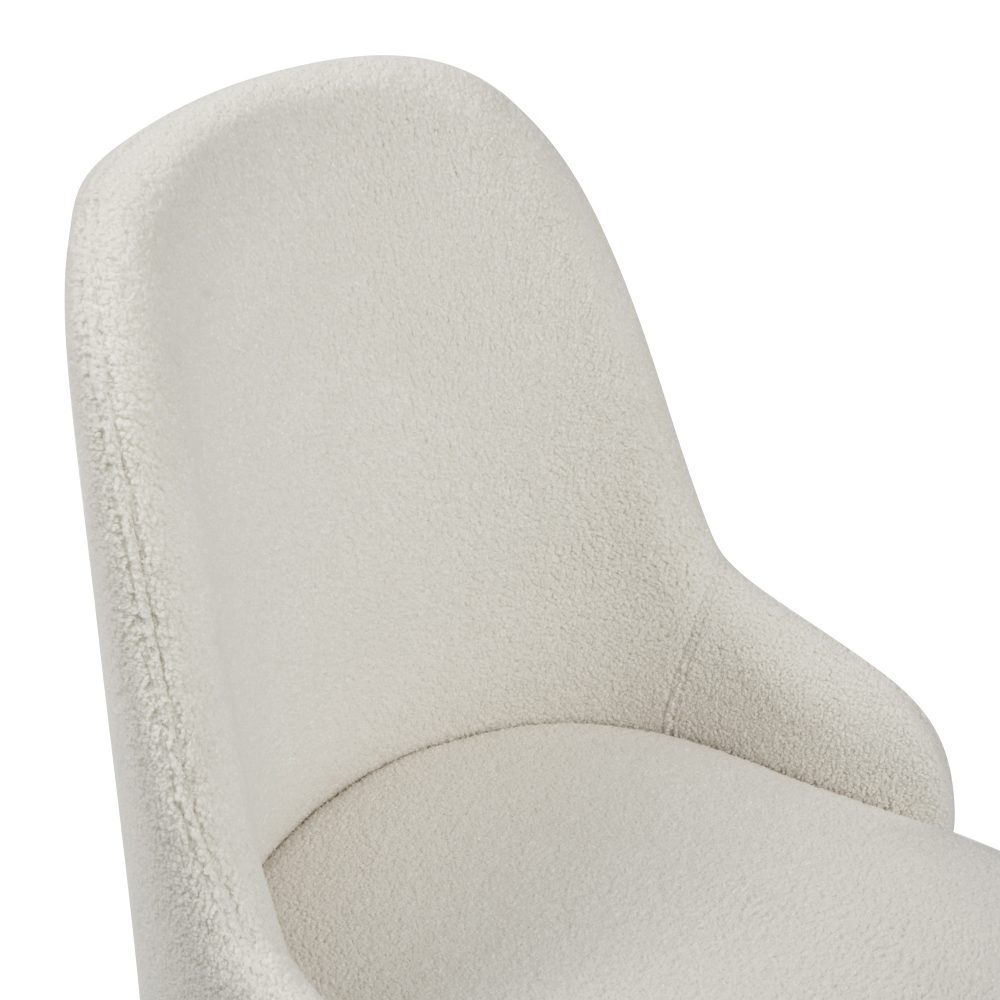 Isla Boucle Dining Chair with Gold Tipped Feet - Image 10