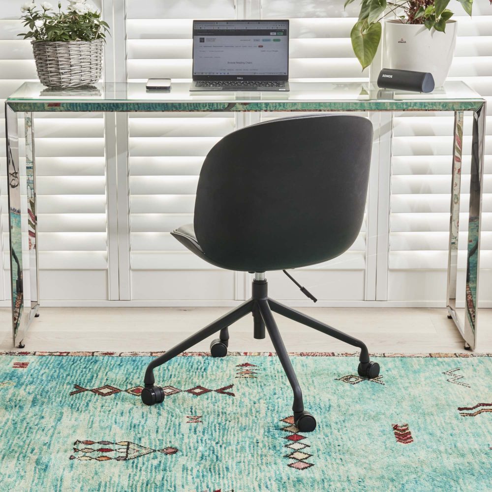 Thiago Grey Faux Leather Office Chair - Image 4