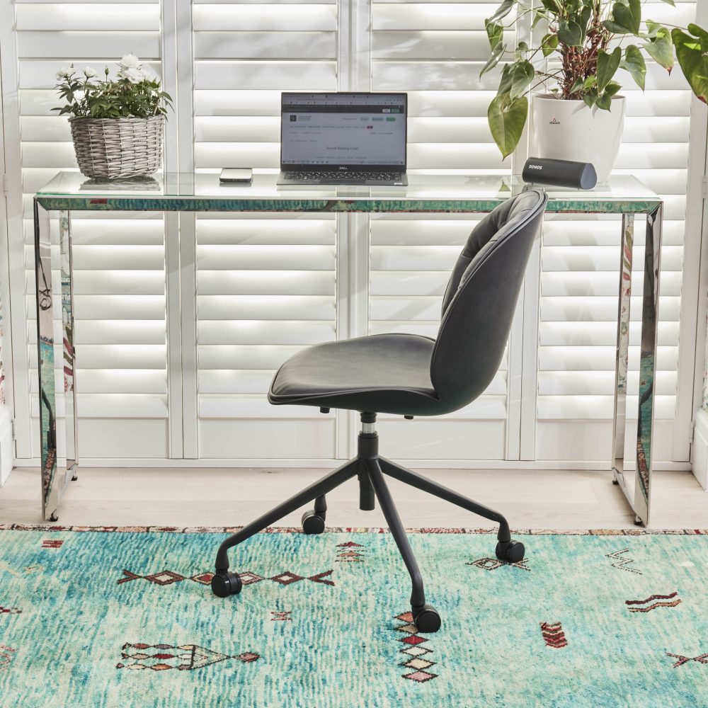 Thiago Grey Faux Leather Office Chair - Image 6