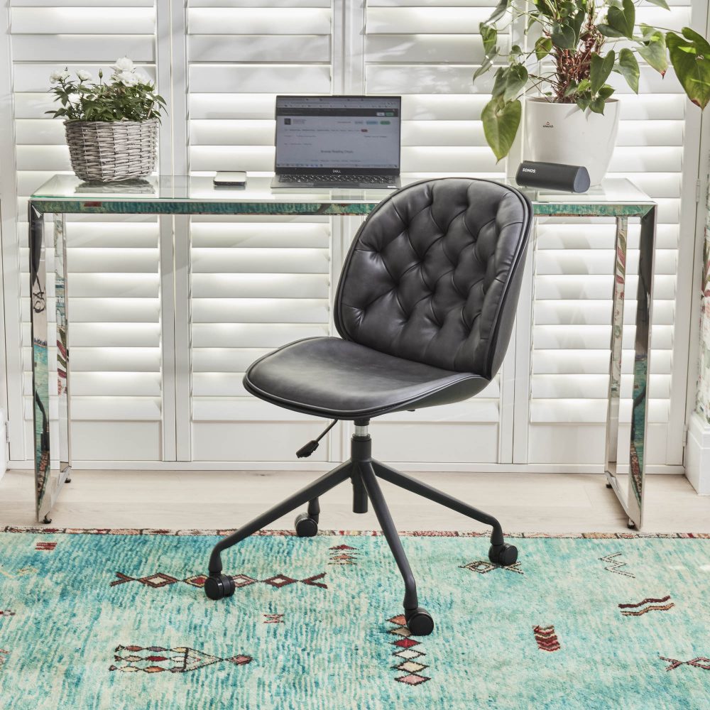 Thiago Grey Faux Leather Office Chair - Image 7