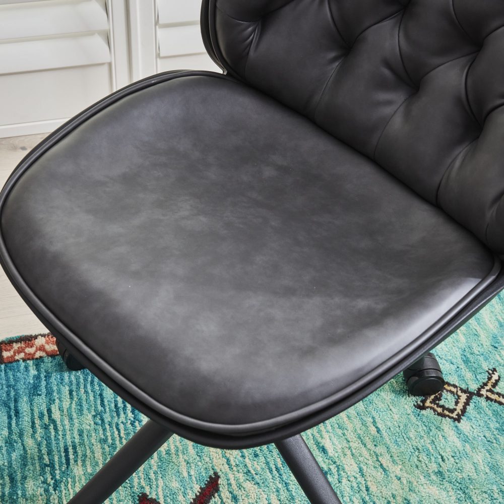 Thiago Grey Faux Leather Office Chair - Image 10