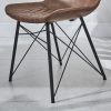 Bellagio 90cm Square Natural Oak Melamine Dining Table Set with 4x Leon Tan Dining Chairs - Image 12