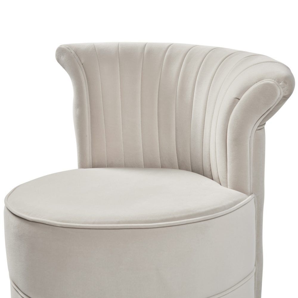 Grace Cream Velvet Swivel Accent Dressing Chair - Image 17
