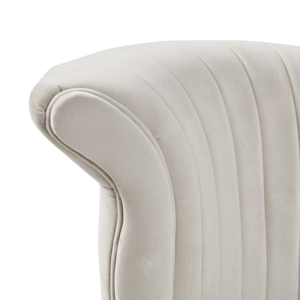 Grace Cream Velvet Swivel Accent Dressing Chair - Image 18