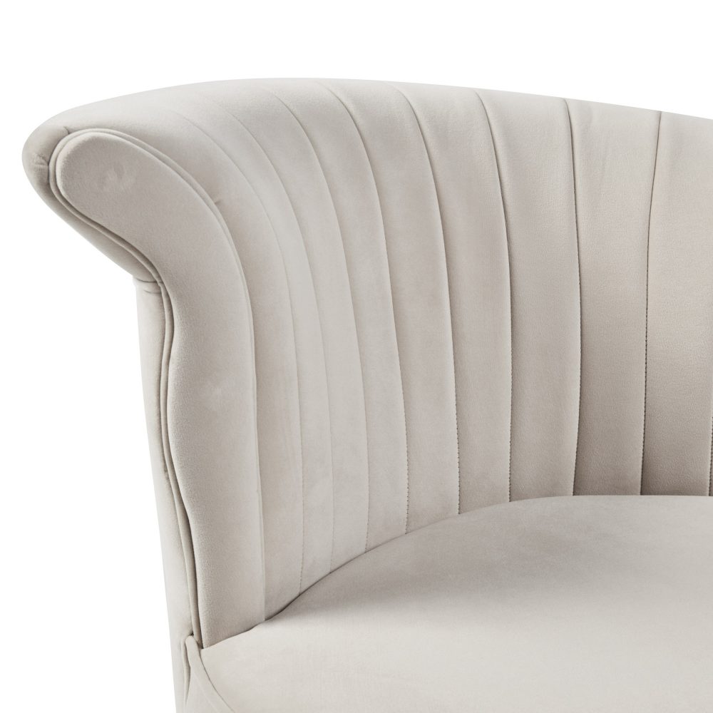Grace Cream Velvet Swivel Accent Dressing Chair - Image 19