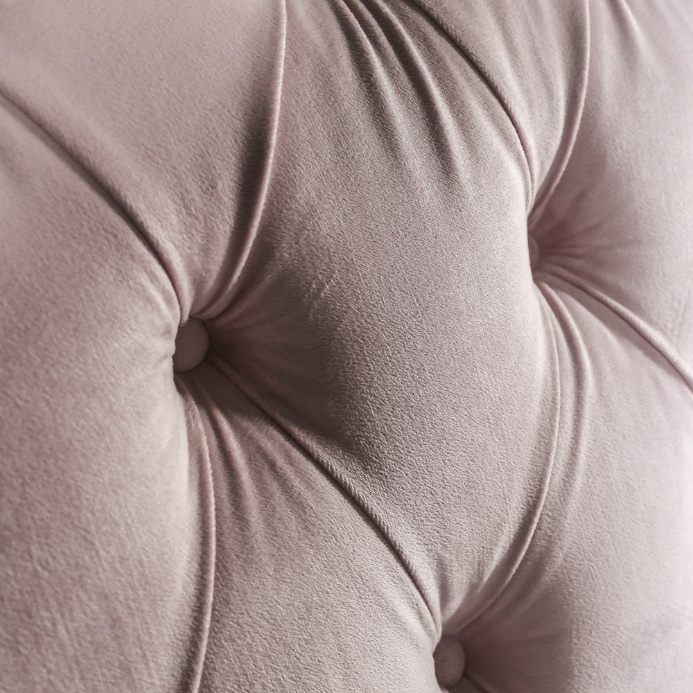 Léa Luxury Chesterfield King Size Bed in Pink Velvet (5ft) - Image 5