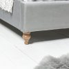 Léa 5ft Chesterfield King Size Bed With Grey Velvet Upholstery - Image 7