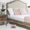 Eloise Limed Ash Upholstered Low Foot Board Bed - Double Size - Image 4