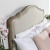 Eloise Limed Ash Upholstered Low Foot Board Bed - Double Size - Image 3