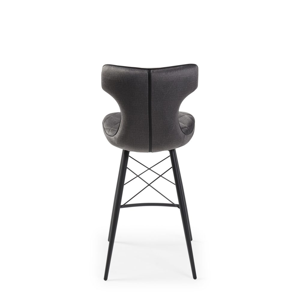 Phoenix Upholstered Grey Counter Stool - Image 9