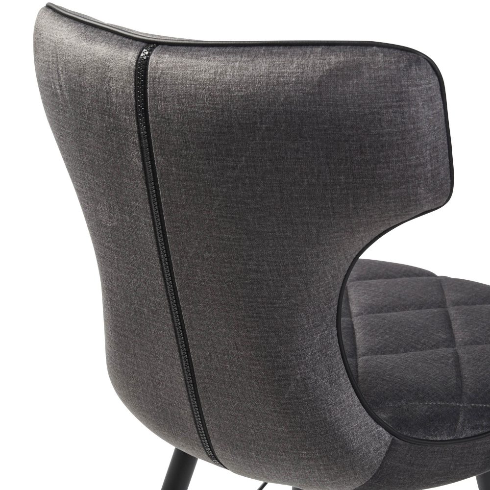 Phoenix Upholstered Grey Counter Stool - Image 13