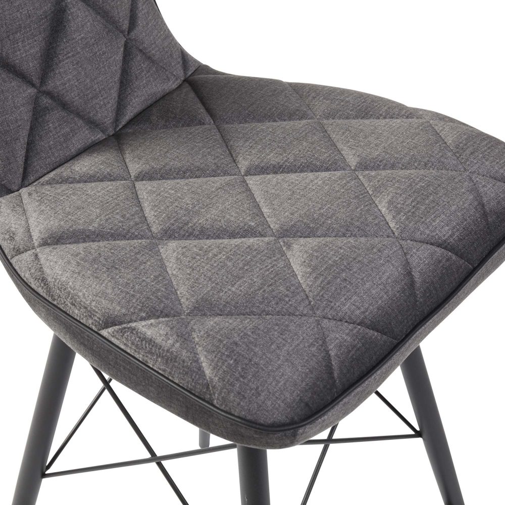 Phoenix Upholstered Grey Counter Stool - Image 12
