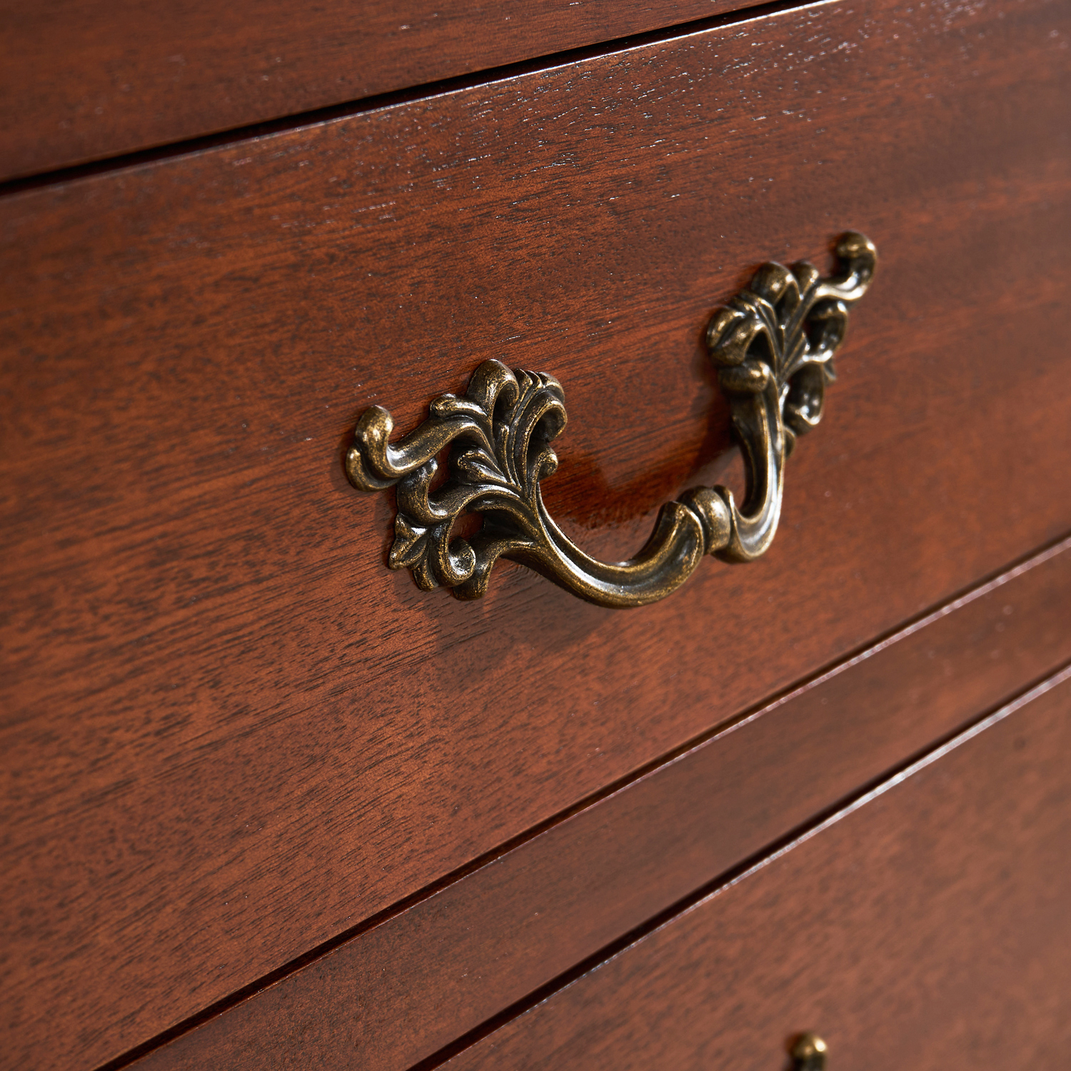 Lille French Mahogany 3 Drawer Chest - Image 6