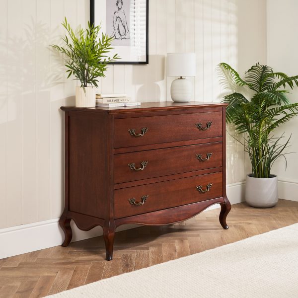 Lille French Mahogany 3 Drawer Chest