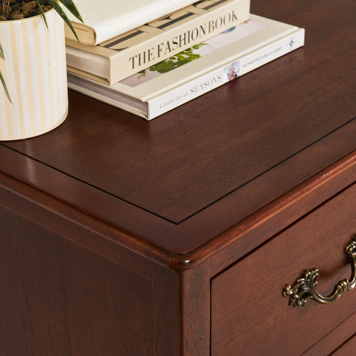 Lille French Mahogany 3 Drawer Chest - Image 4