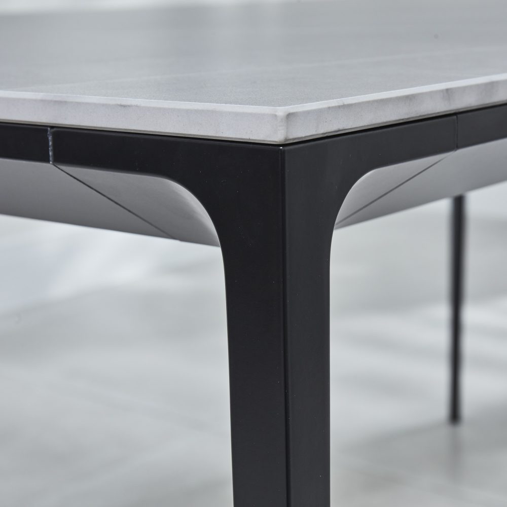 Bellagio 1.6M Grey Sintered Stone Dining Table Set with 4 x Leon Tan Dining Chairs - Image 9