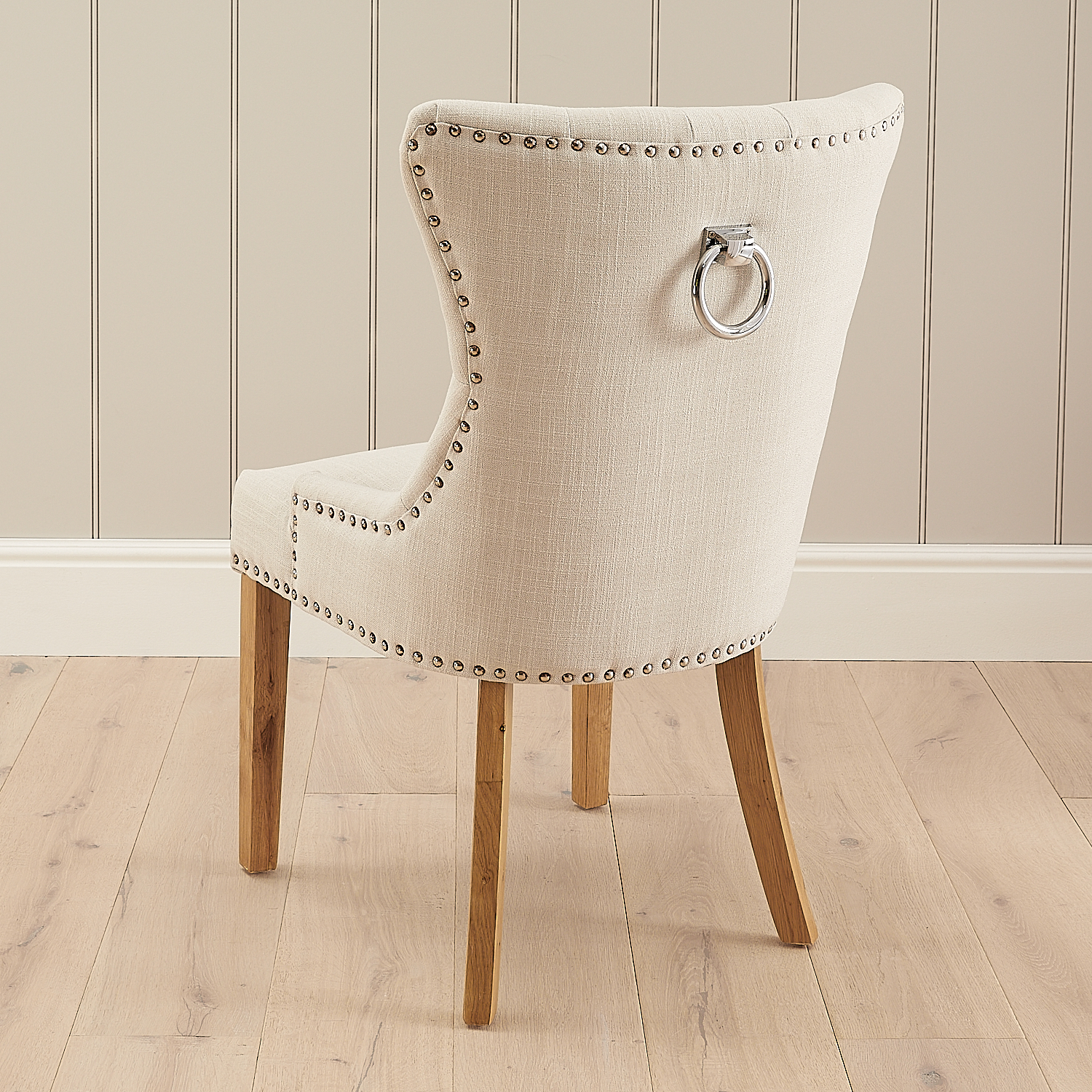 Knightsbridge Linen Wing Back Dining Chair – Second - Image 2