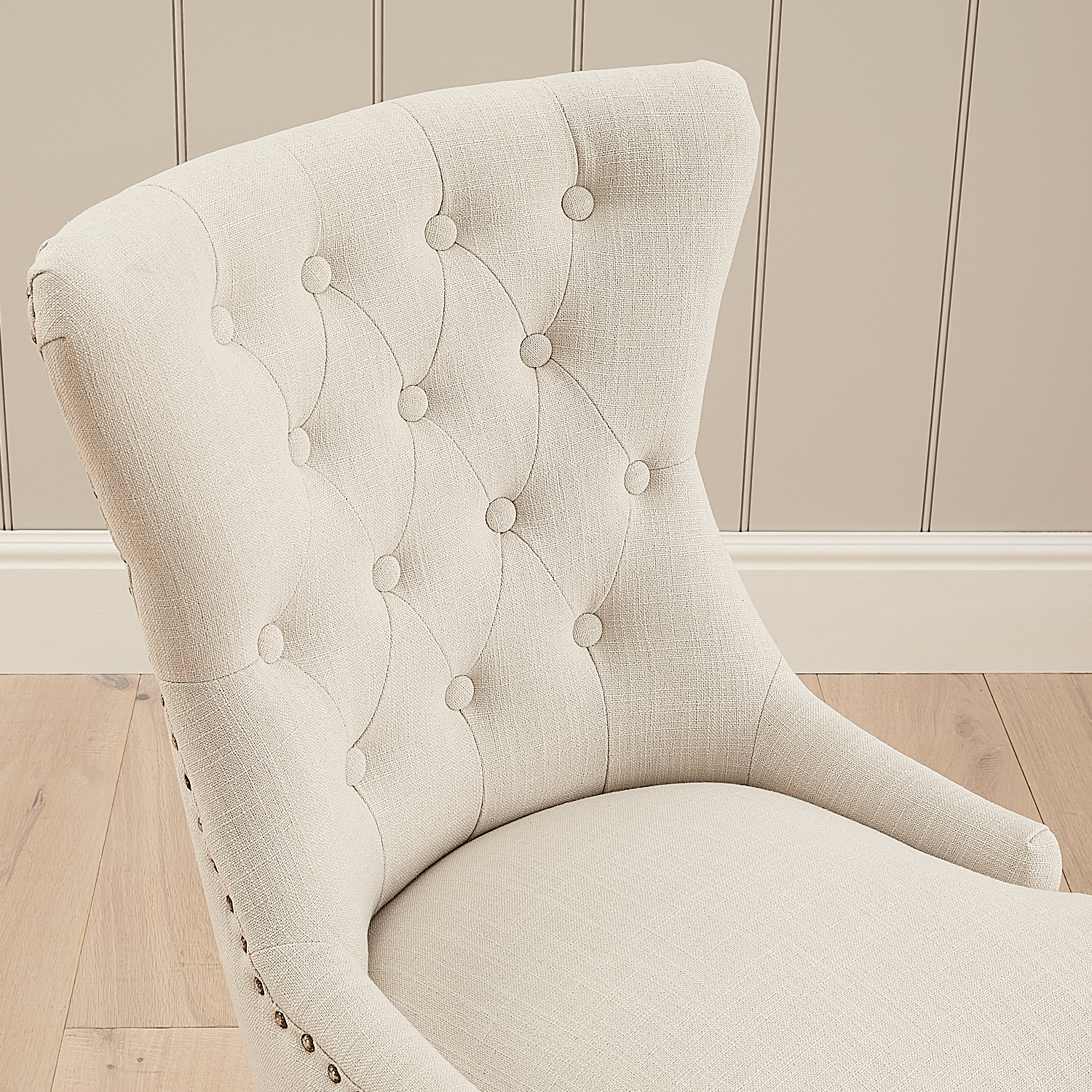 Knightsbridge Linen Wing Back Dining Chair – Second - Image 7