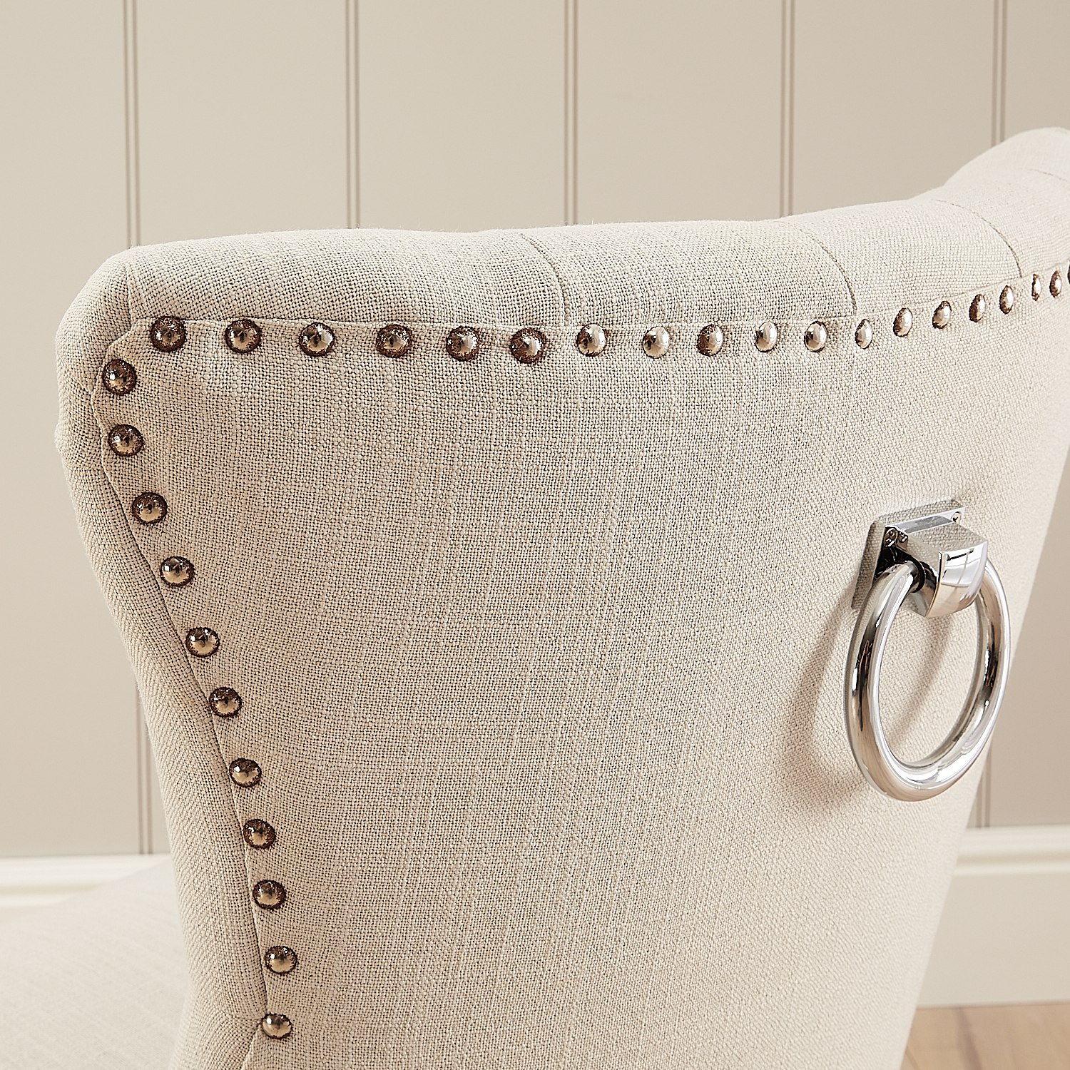 Knightsbridge Linen Wing Back Dining Chair – Second - Image 6