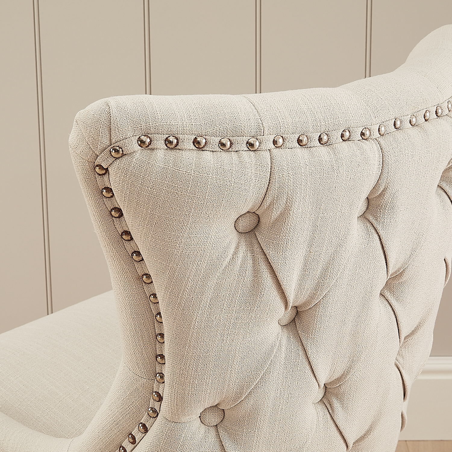 Knightsbridge Linen Wing Back Dining Chair – Second - Image 5