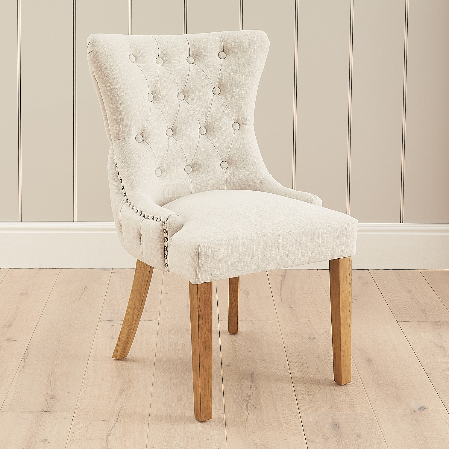 Knightsbridge Linen Wing Back Dining Chair – Second - Image 4
