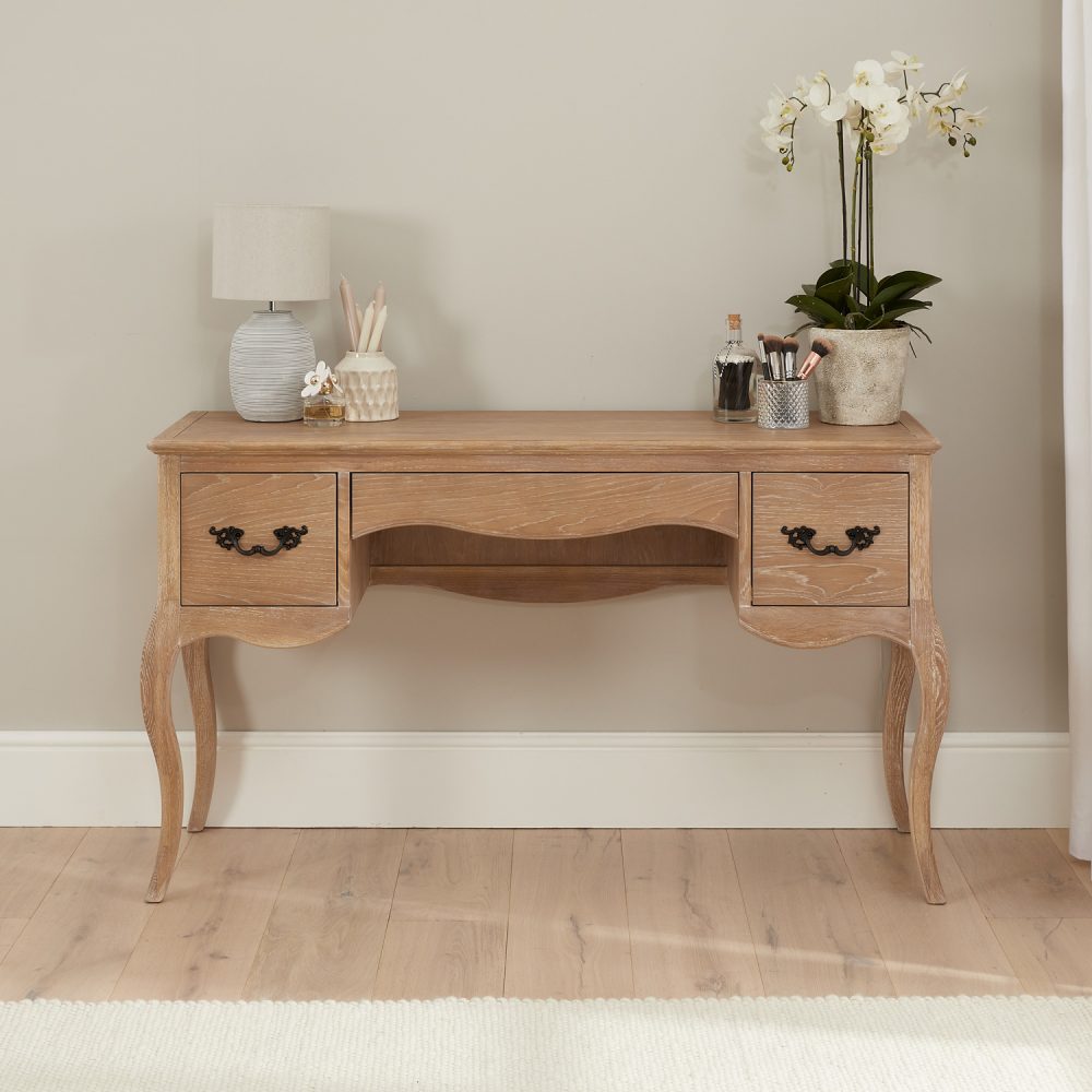 Lille French Limed Oak Dressing Table Set - Image 3