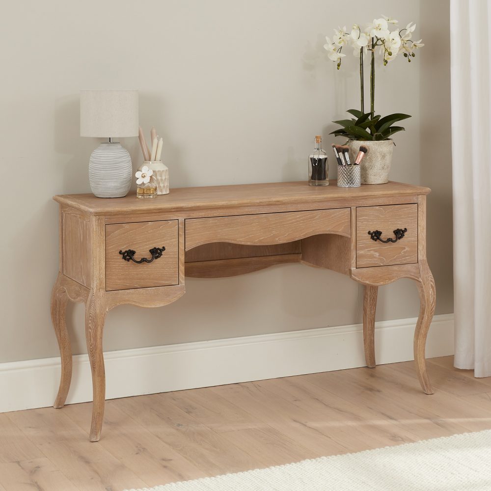 Lille French Limed Oak Dressing Table Set - Image 4