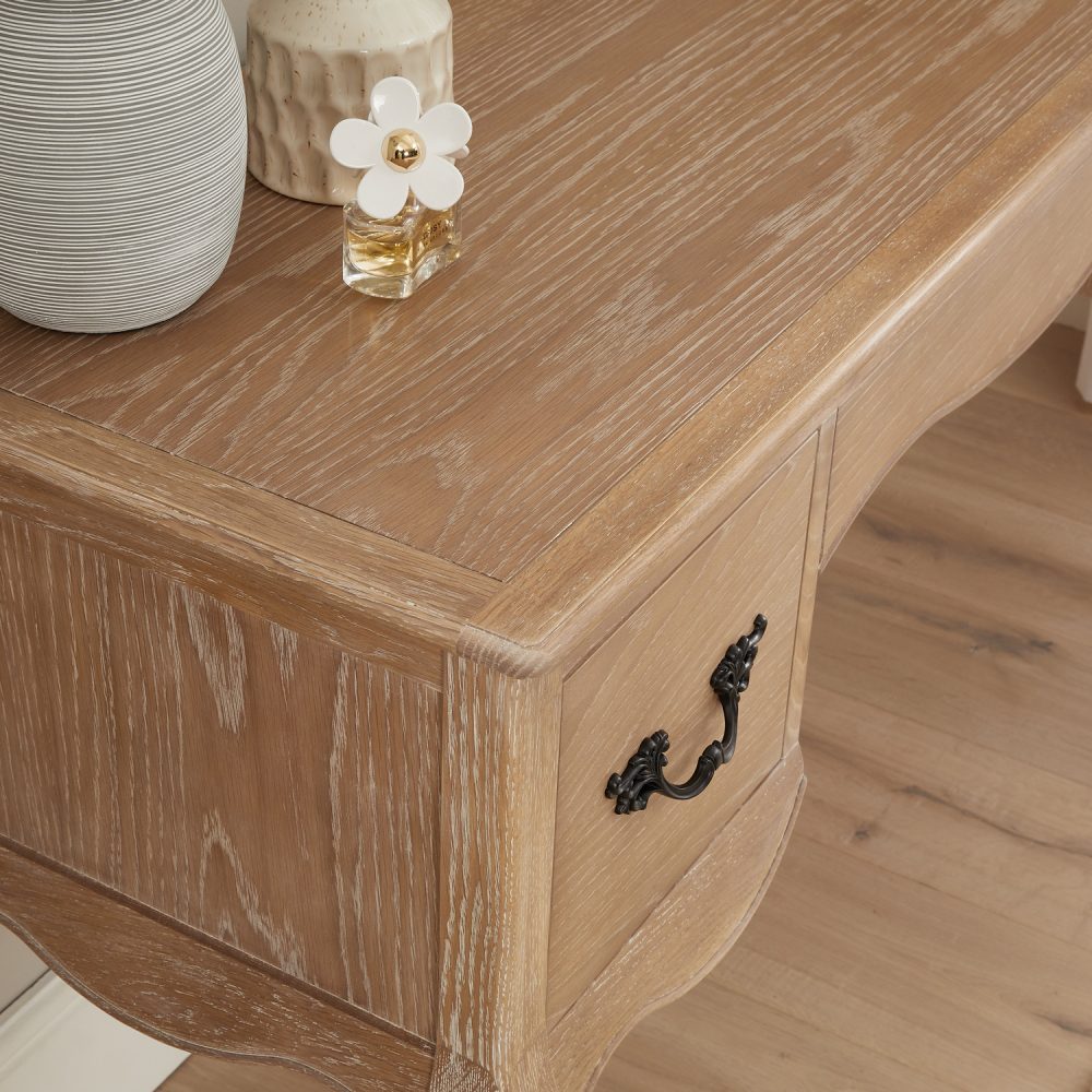 Lille French Limed Oak Dressing Table Set - Image 6