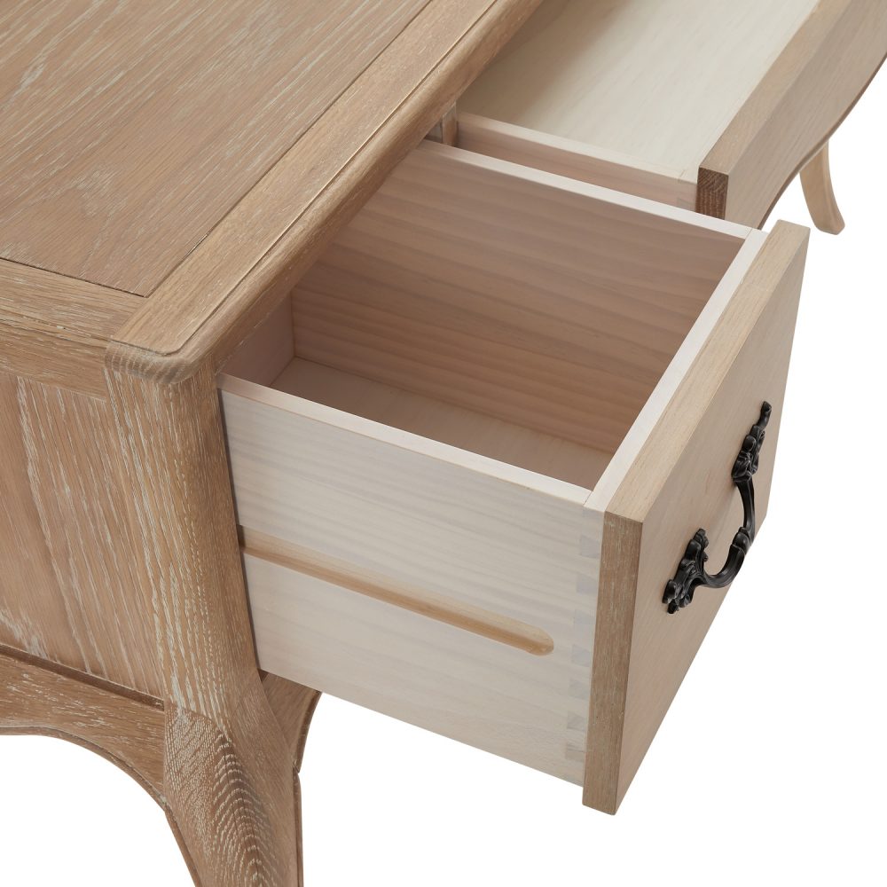 Lille French Limed Oak Dressing Table Set - Image 13