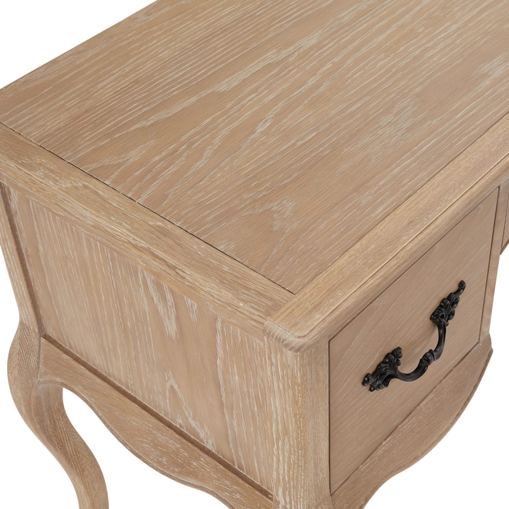 Lille French Limed Oak Dressing Table Set - Image 14