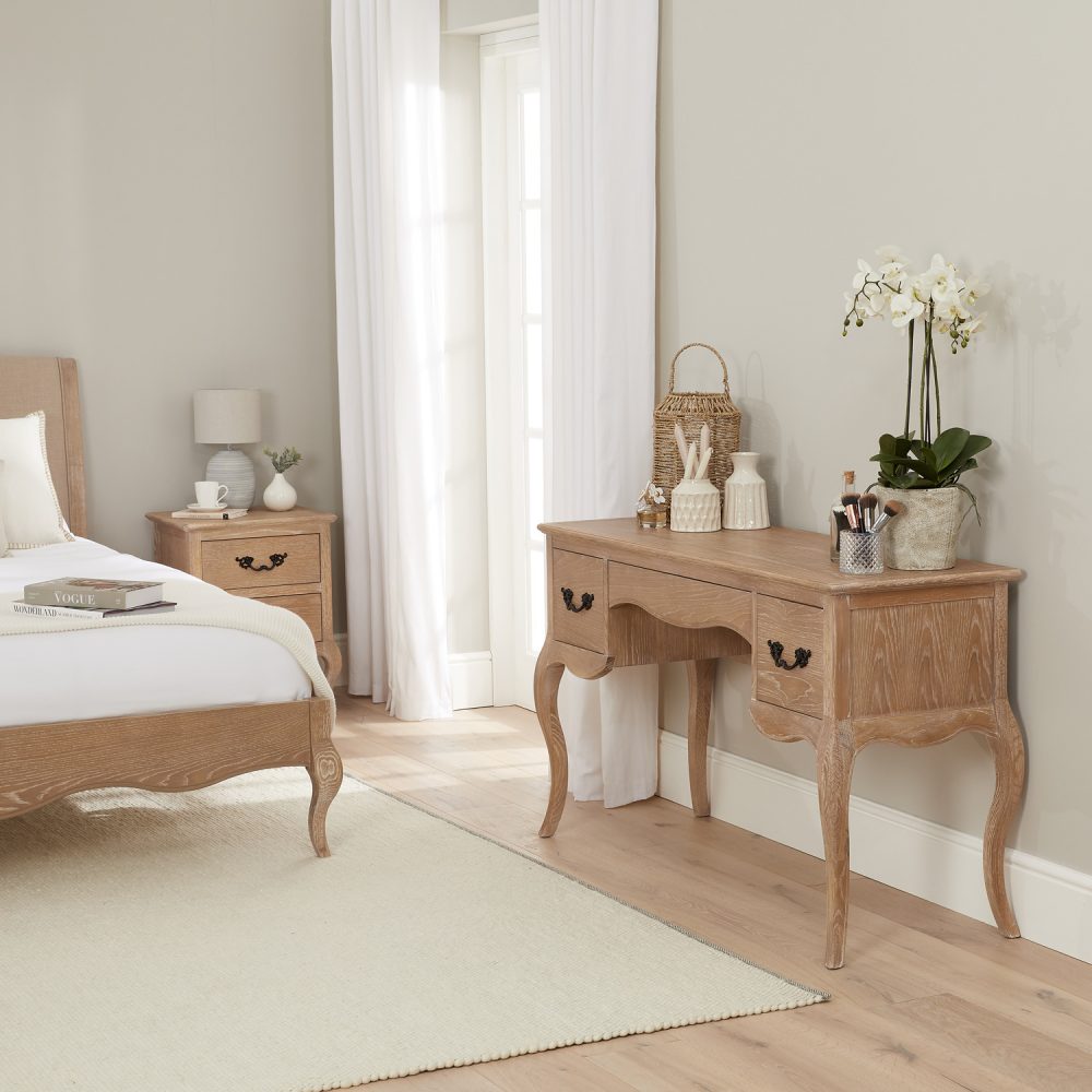 Lille French Limed Oak Dressing Table Set - Image 10