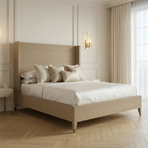 Richmond Shagreen King Size Winged Back Bed