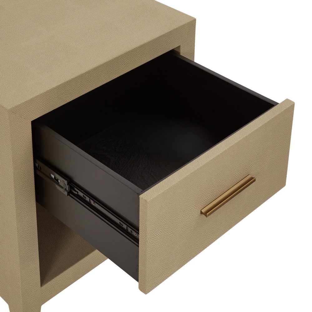 Richmond Shagreen One Drawer Lamp Table - Image 12