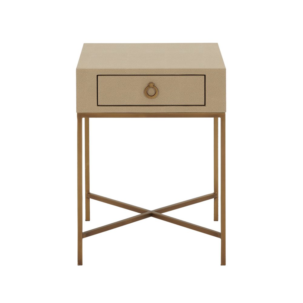 Richmond Shagreen One Drawer Lamp Table - Image 8