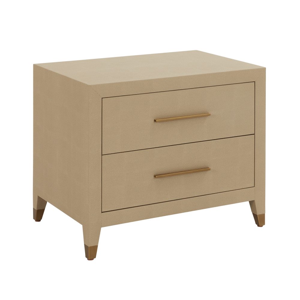 Richmond Shagreen Two Drawer Chest - Cabinet - Image 6