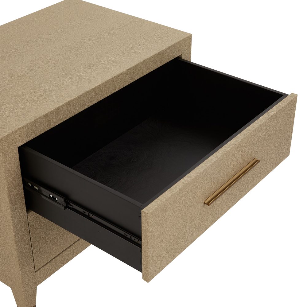 Richmond Shagreen Two Drawer Chest - Cabinet - Image 8