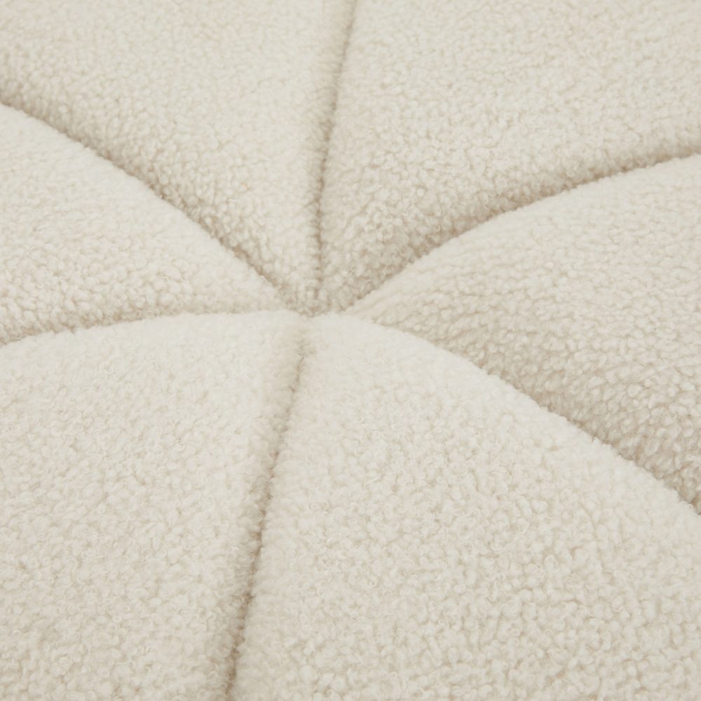 Charlotte Boucle Cloud Stool - Gold Base - Image 4