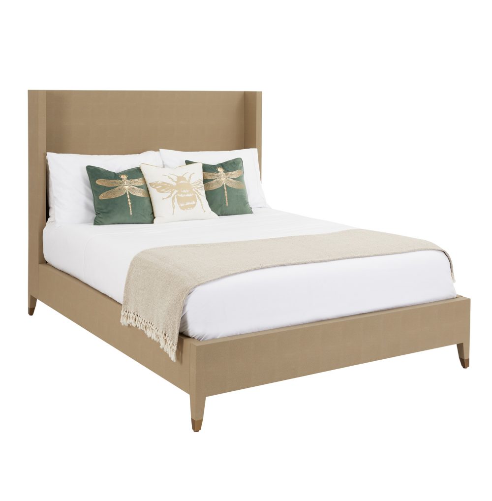 Richmond Shagreen King Size Winged Back Bed - Image 7