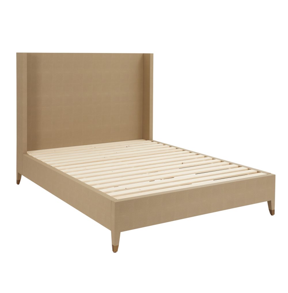 Richmond Shagreen King Size Winged Back Bed - Image 8