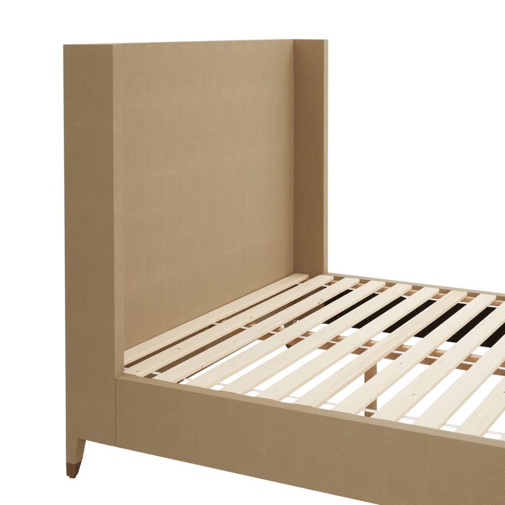 Richmond Shagreen King Size Winged Back Bed - Image 13