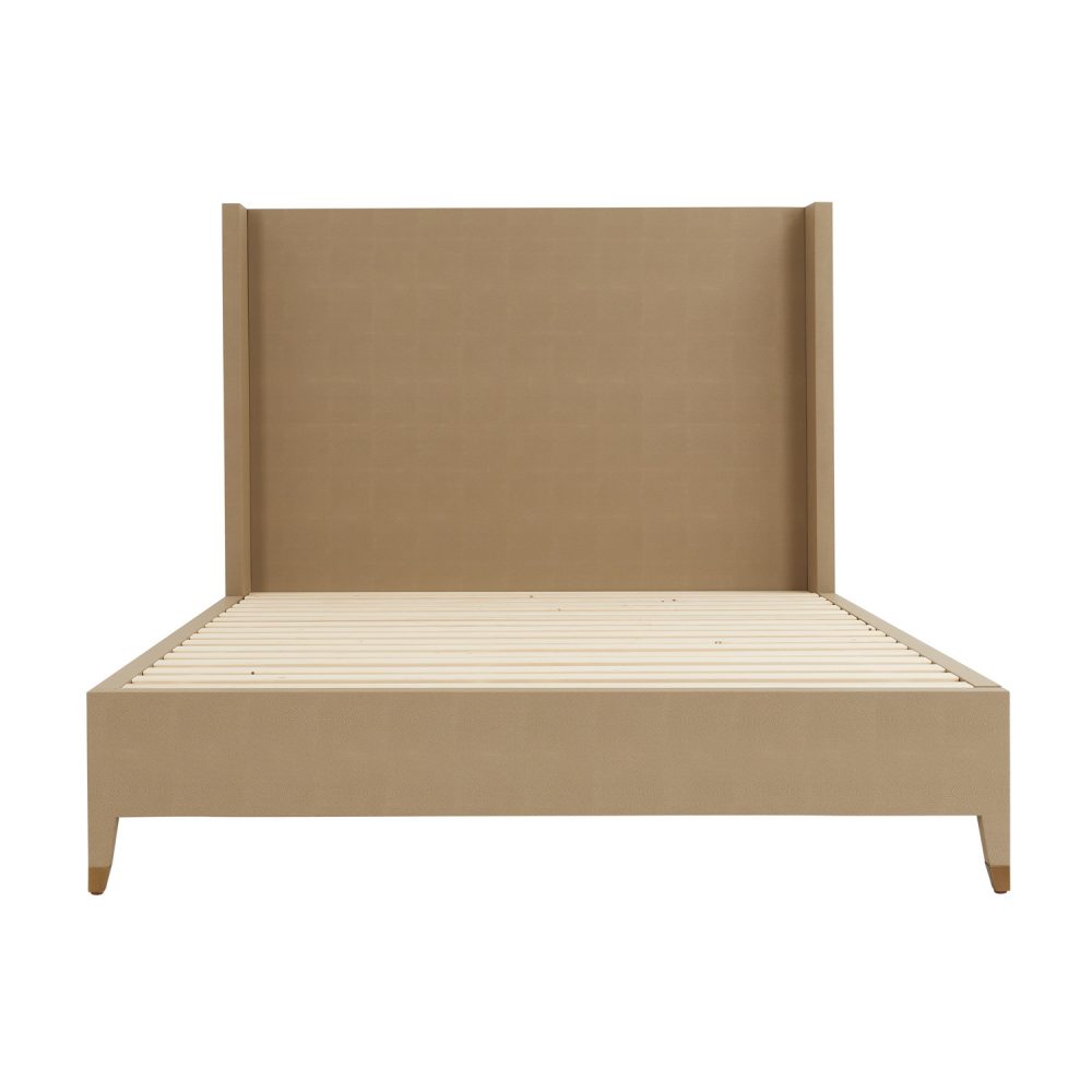 Richmond Shagreen King Size Winged Back Bed - Image 9