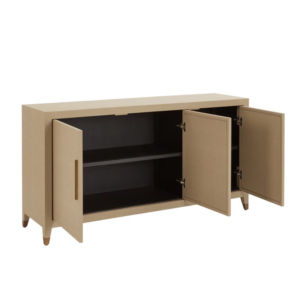 Richmond Large Shagreen Three Door Sideboard - Image 6