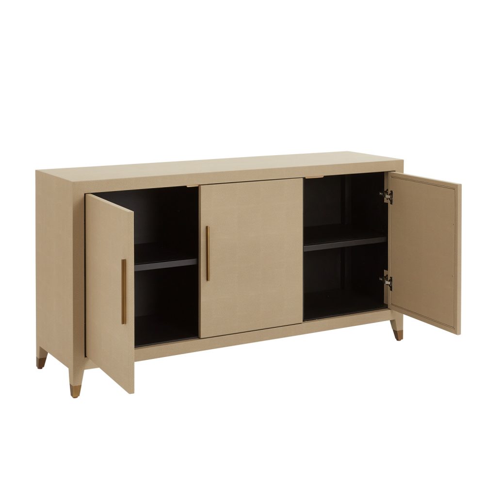 Richmond Large Shagreen Three Door Sideboard - Image 7