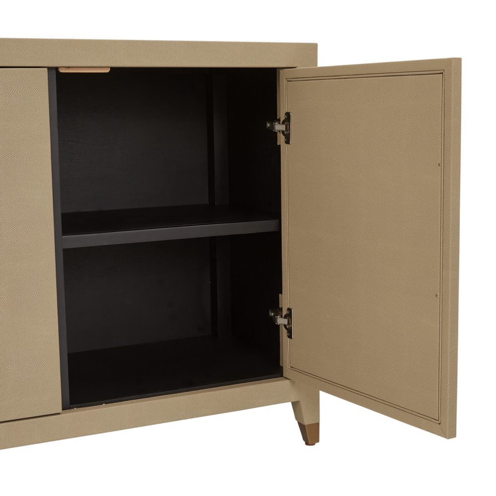 Richmond Large Shagreen Three Door Sideboard - Image 12