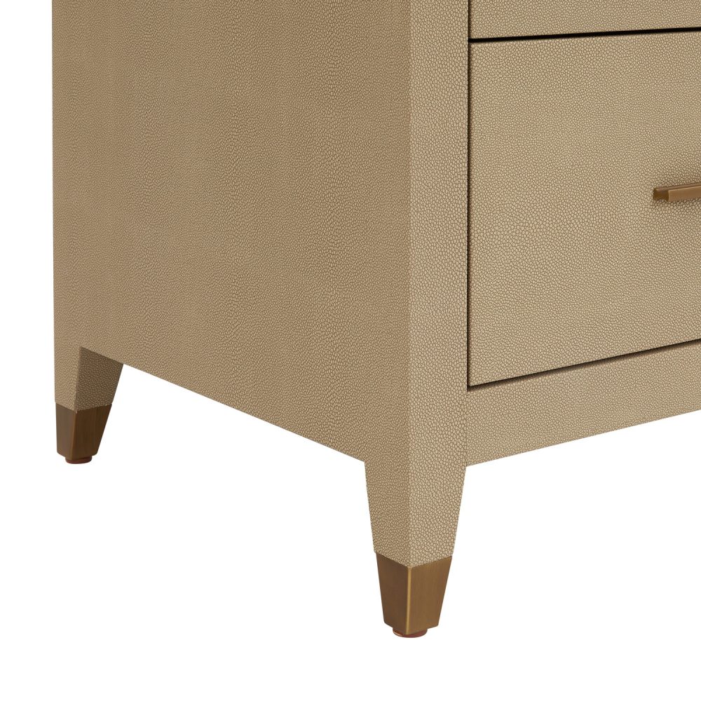 Richmond Shagreen Five Drawer Large Chest - Image 8